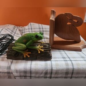 Telephone Frog on Log Phone Decorative Telephone Unique Phone Retro Works Rare